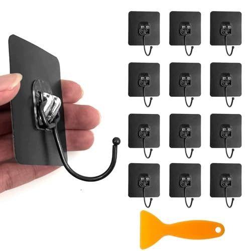 12PCS WATERPROOF SELF ADHESIVE WALL HOOKS FOR BATHROOM KITCHEN Brand no brand