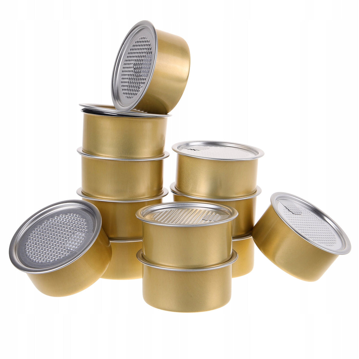 12SZT WIELOFUNKCYJNE PUSZKI ALUMINIOWE DO PRZECHOWYWANIA ŻYWNOŚCI