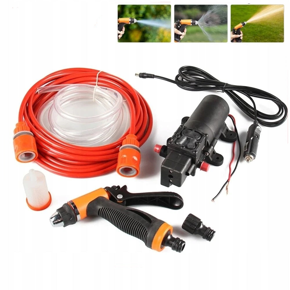 12V 100W PORTABLE ELECTRIC PRESSURE PUMP FOR CAR GARDEN