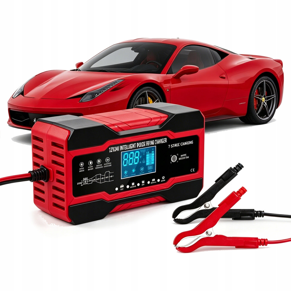 12V 10A automatic rectifier with LCD repair function