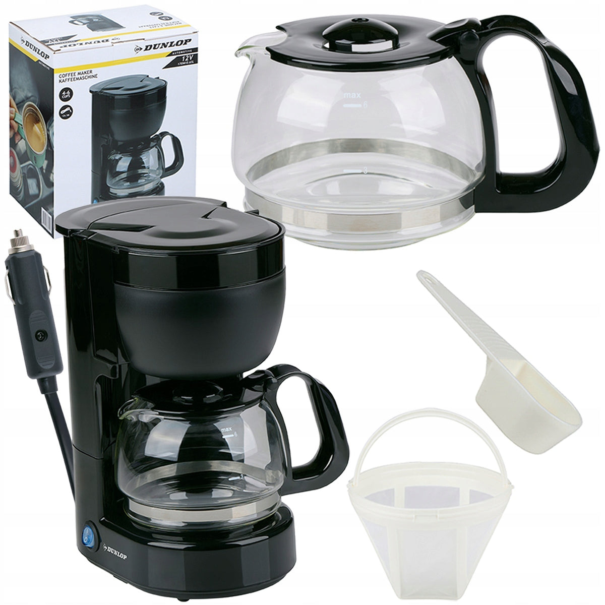12V 170W COFFEE MAKER + CAR Overflow Jug Portable