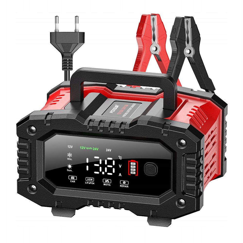 12V/24V 20A Smart Battery Charger Automatic Repair for Car Batteries
