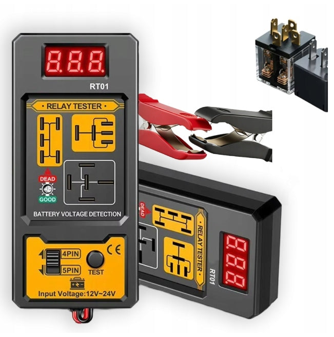 12V 24V 4/5 PIN CAR RELAY TESTER Manufacturer code TESTER PRZEKAŹNIKÓW SAMOCHODOWYCH 12V 24 V