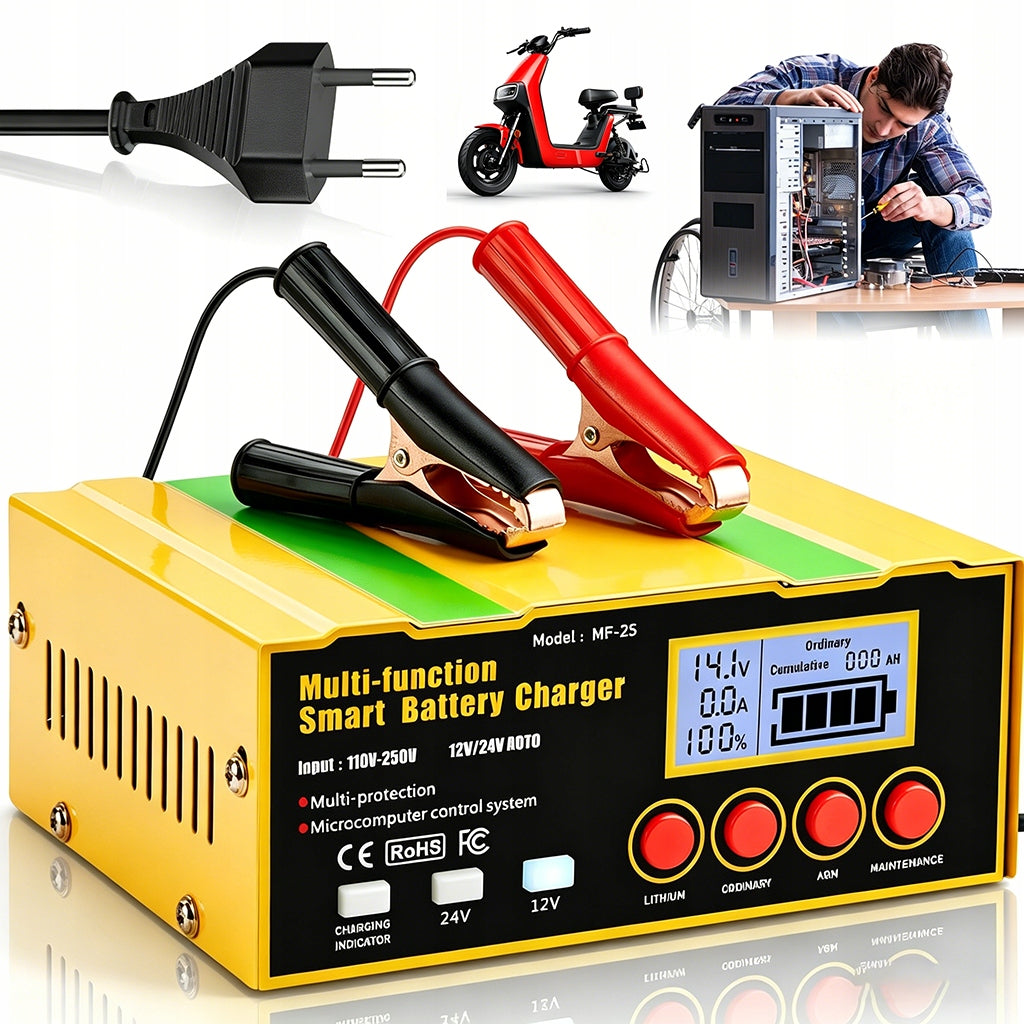 12V/24V SMART RECTIFIER STABLE CHARGING CURRENT ADJUSTMENT