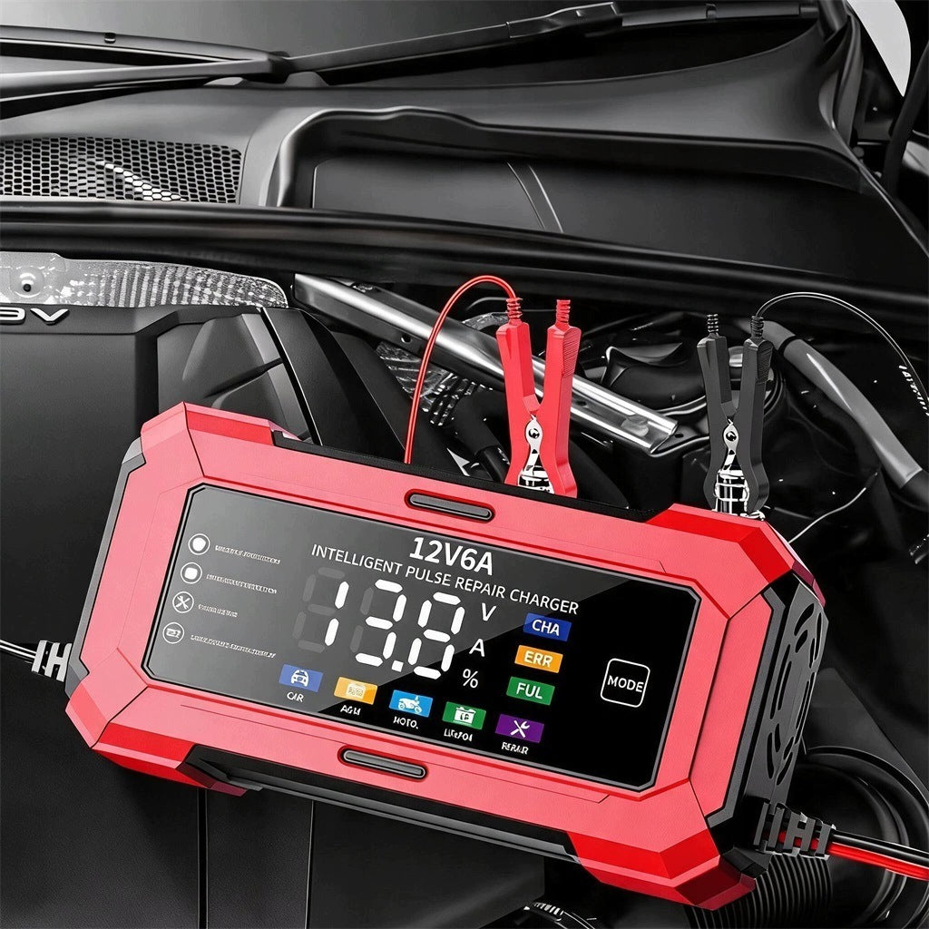 12V 6A MOTORCYCLE CAR BATTERY CHARGER RECTIFIER Packaging status original