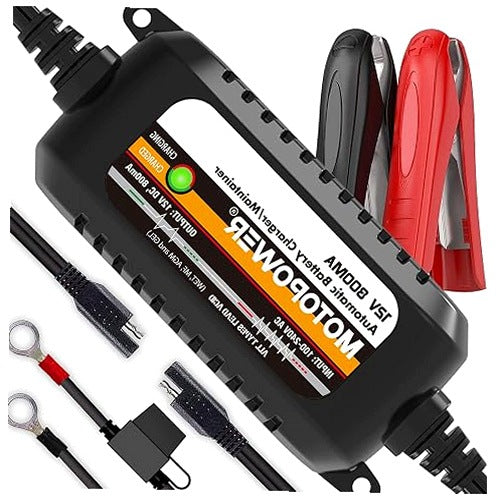 12V 800MA AUTOMATIC BATTERY CHARGER FOR MOTORCYCLE CAR