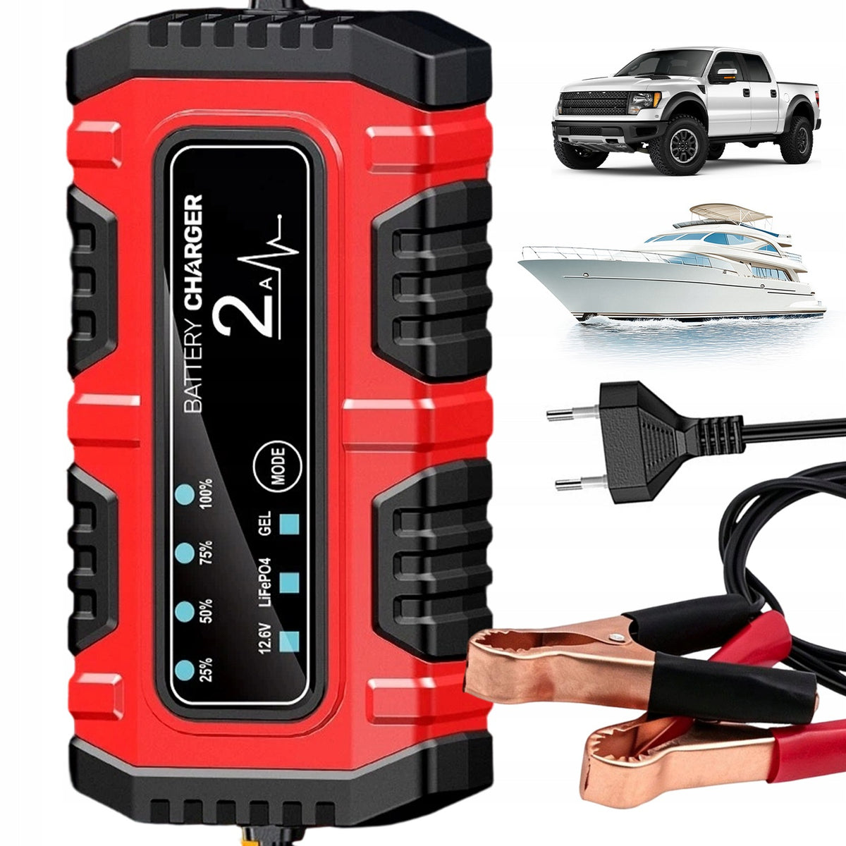 12V AUTOMATIC RECTIFIER SMART HANDY CAR AND MOTORCYCLE
