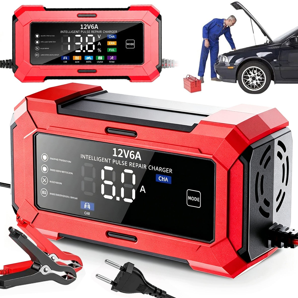 12V CAR BATTERY CHARGER RECTIFIER WITH OWL CHARGING POOL