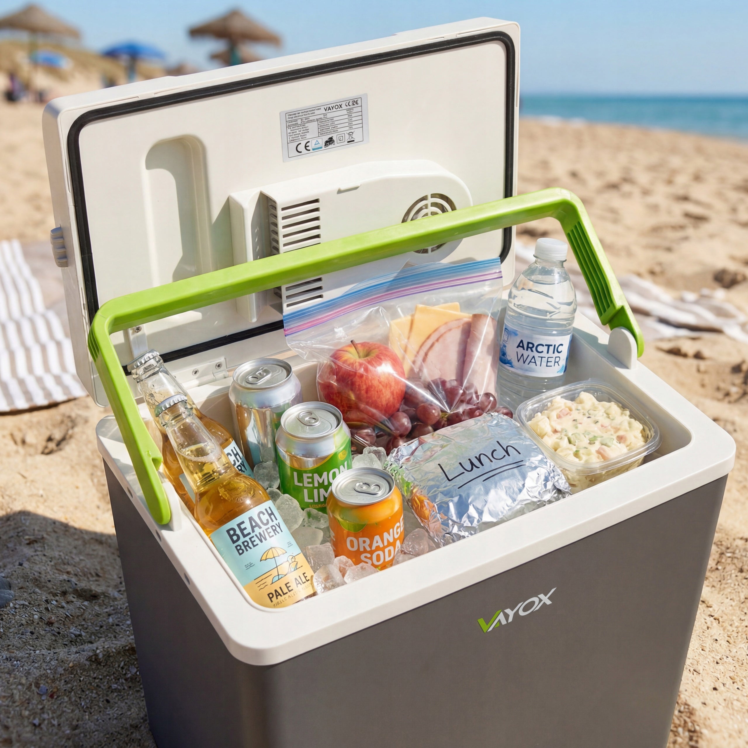12V PORTABLE CAR TOURIST REFRIGERATOR WITH HEATING FUNCTION 22L VAYOX Manufacturer code LODÓWKA TURYSTYCZNA VAYOX MOCNA T23