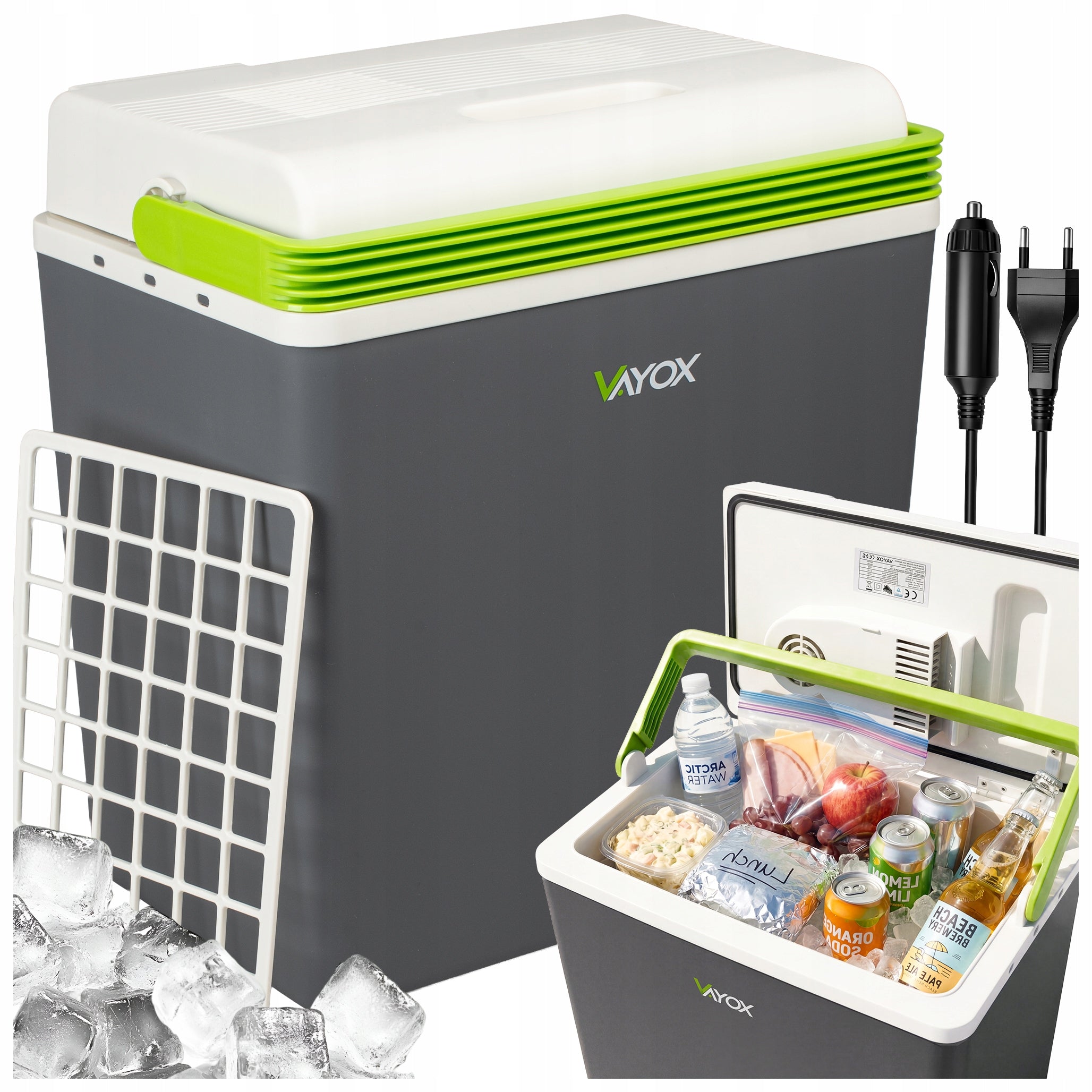 12V PORTABLE CAR TOURIST REFRIGERATOR WITH HEATING FUNCTION 22L VAYOX