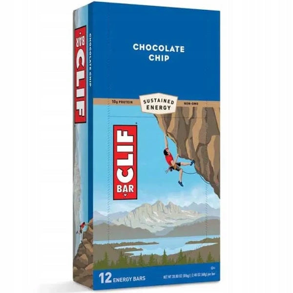 12X CLIF BAR ENERGY BAR CHOCOLATE CHIP 68G Manufacturer code CB01x12