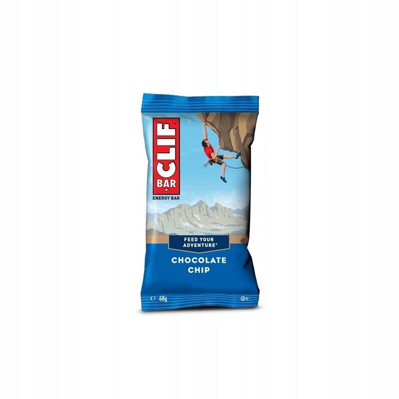 12X CLIF BAR ENERGY BAR CHOCOLATE CHIP 68G