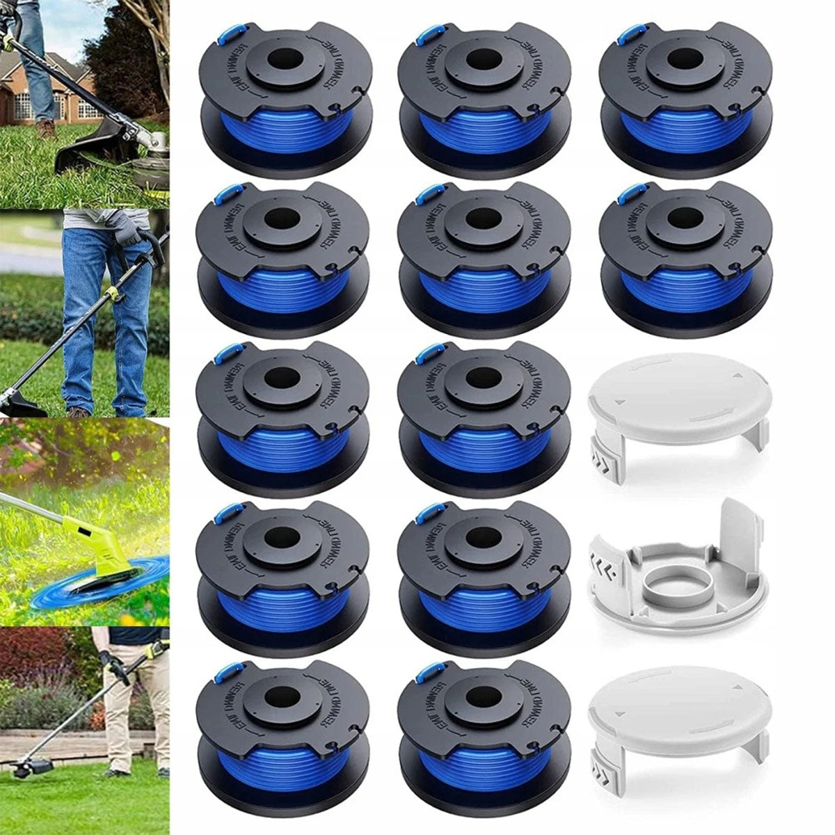 12X LINE FOR TRIMMER RYOBI ONE REPLACEABLE SPOOL FOR LINE TRIMMER