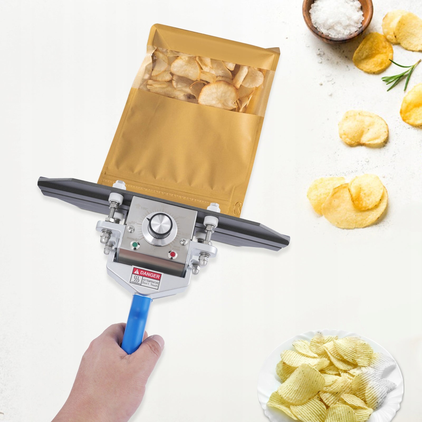 12inch FKR-300 Sealing Machine Portable Heat Sealer Crimp Sealer 500W Packaging status original