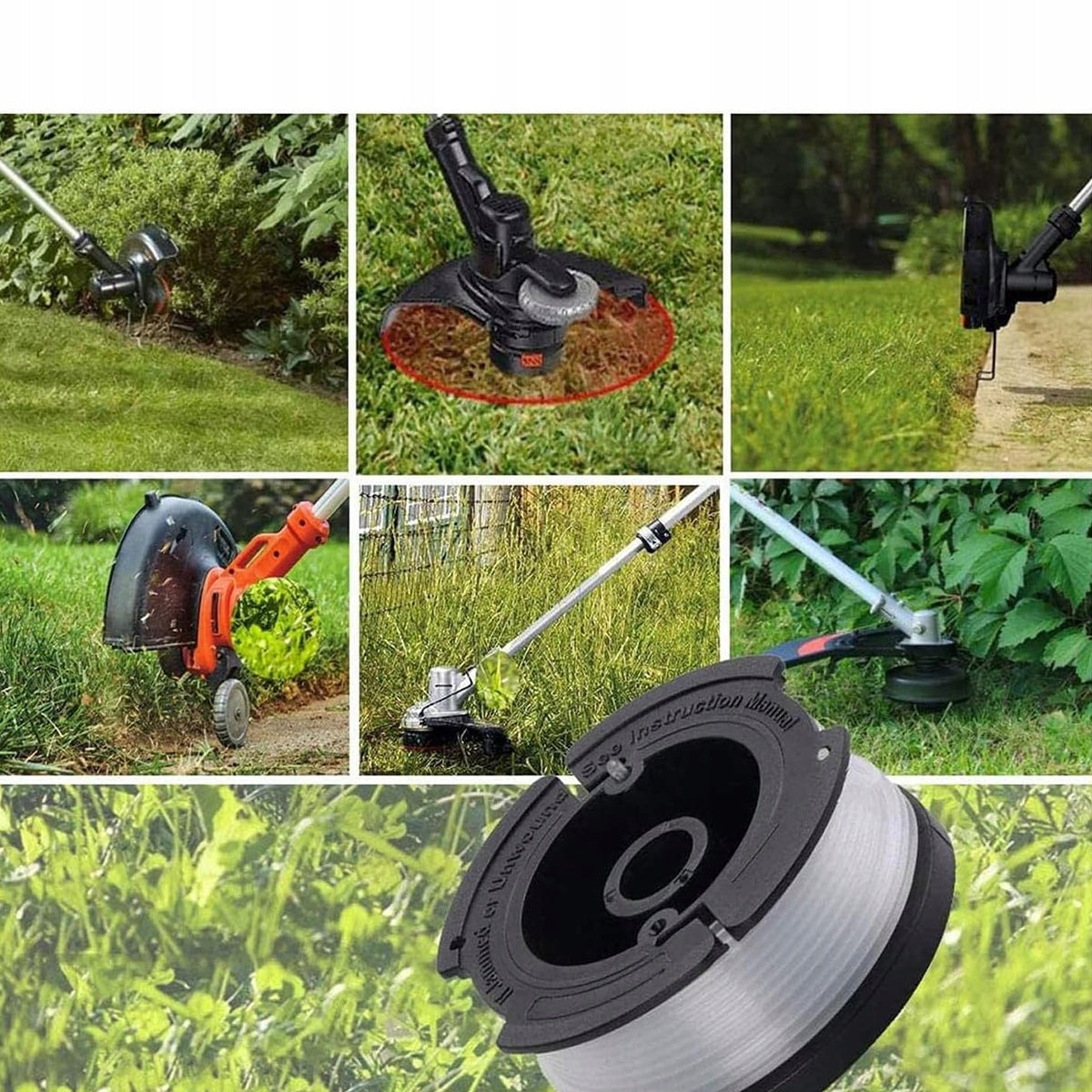 12pcs FISHING LINE SPOOLS FOR TRIMMER BLACK&DECKER 10m 1.65MM Manufacturer code 4069824053759
