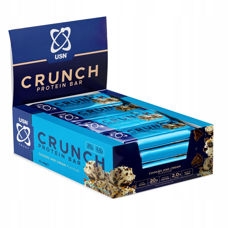 12pcs USN Trust Crunch Bar 60 Protein Bar WPC 20g Protein Low Sugar Fat
