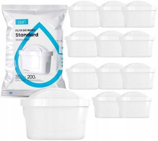 12x Cartridge Water filter for jug Dafi Unimax filters - ORIGINAL