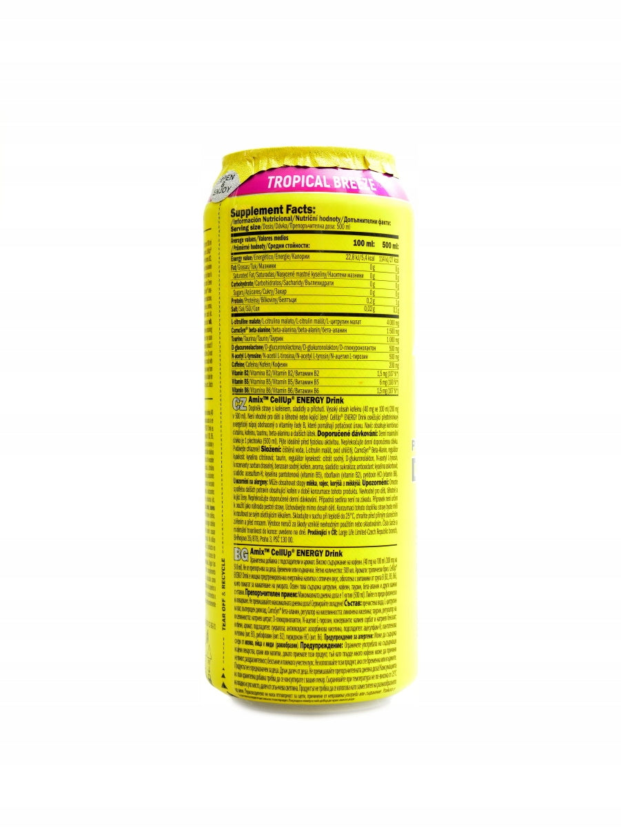 |12x| CellUP PreWorkout Drink 500ml fruity twister Expiration date not specified
