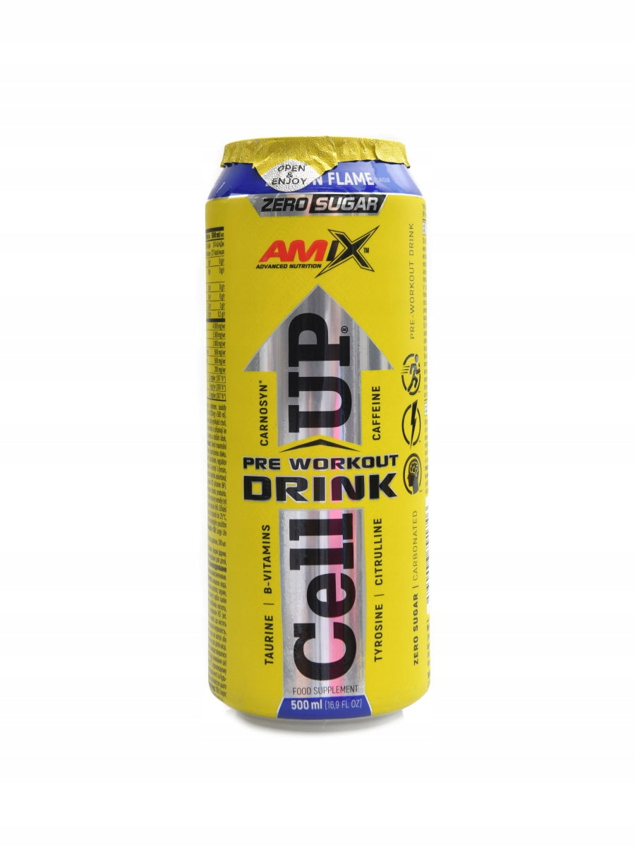 |12x| CellUP PreWorkout Drink 500ml fruity twister Packaging status original