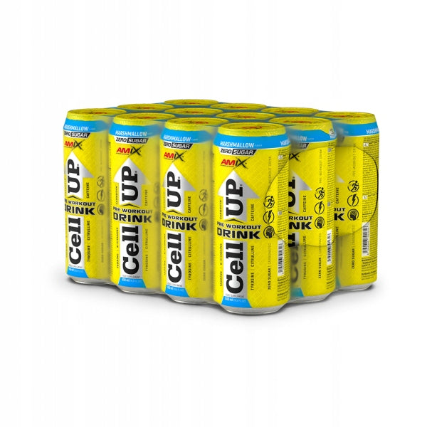 |12x| CellUP PreWorkout Drink 500ml marshmallow