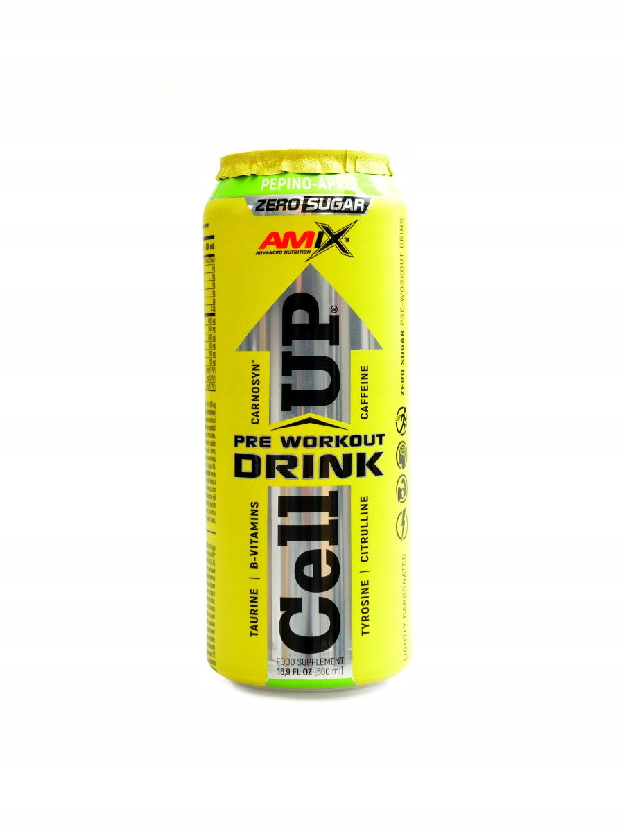 |12x| CellUP PreWorkout Drink 500ml tropical breeze Packaging status original