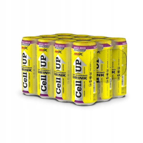 |12x| CellUP PreWorkout Drink 500ml tropical breeze