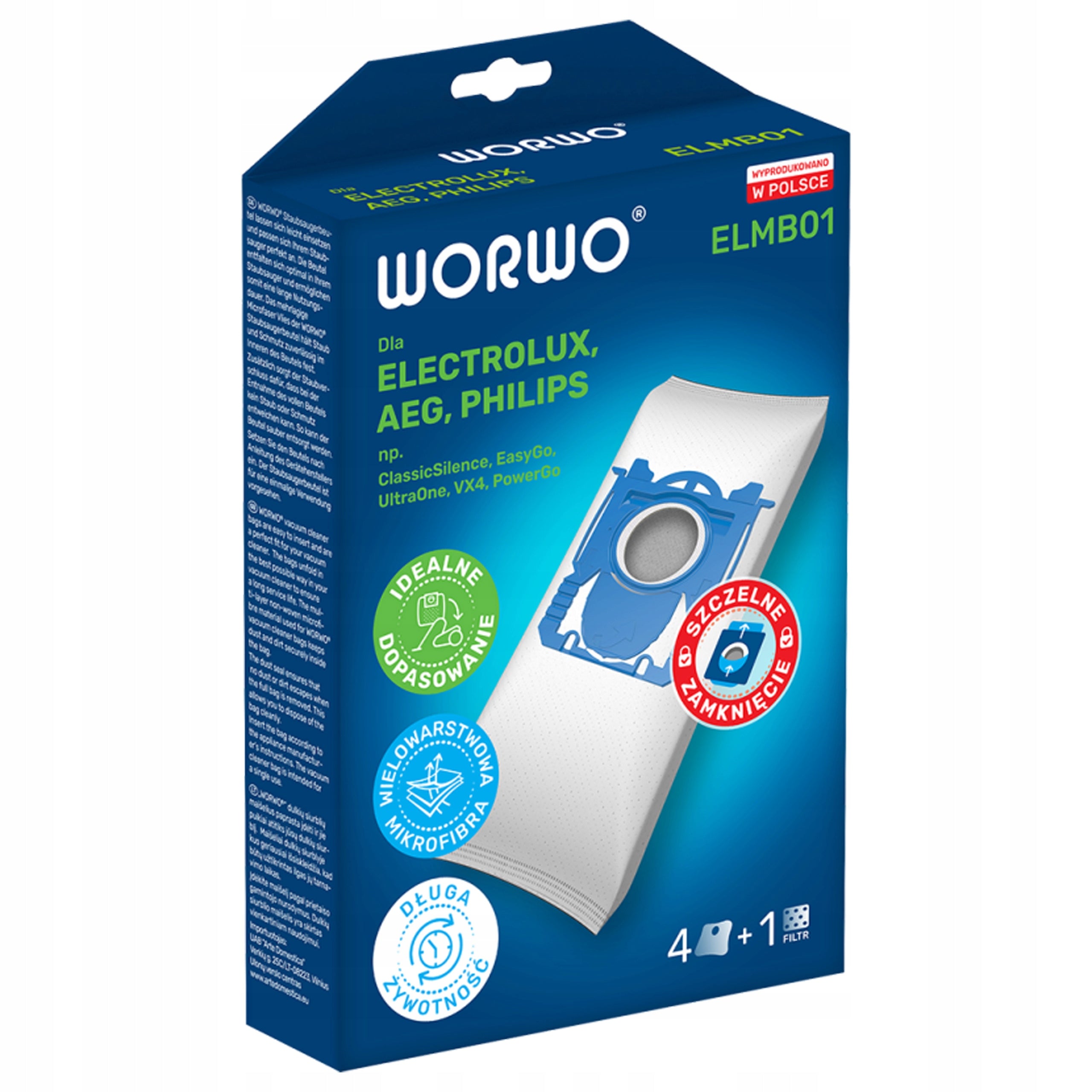 12x ELECTROLUX PHILIPS S-BAG VACUUM CLEANER BAGS Packaging status original