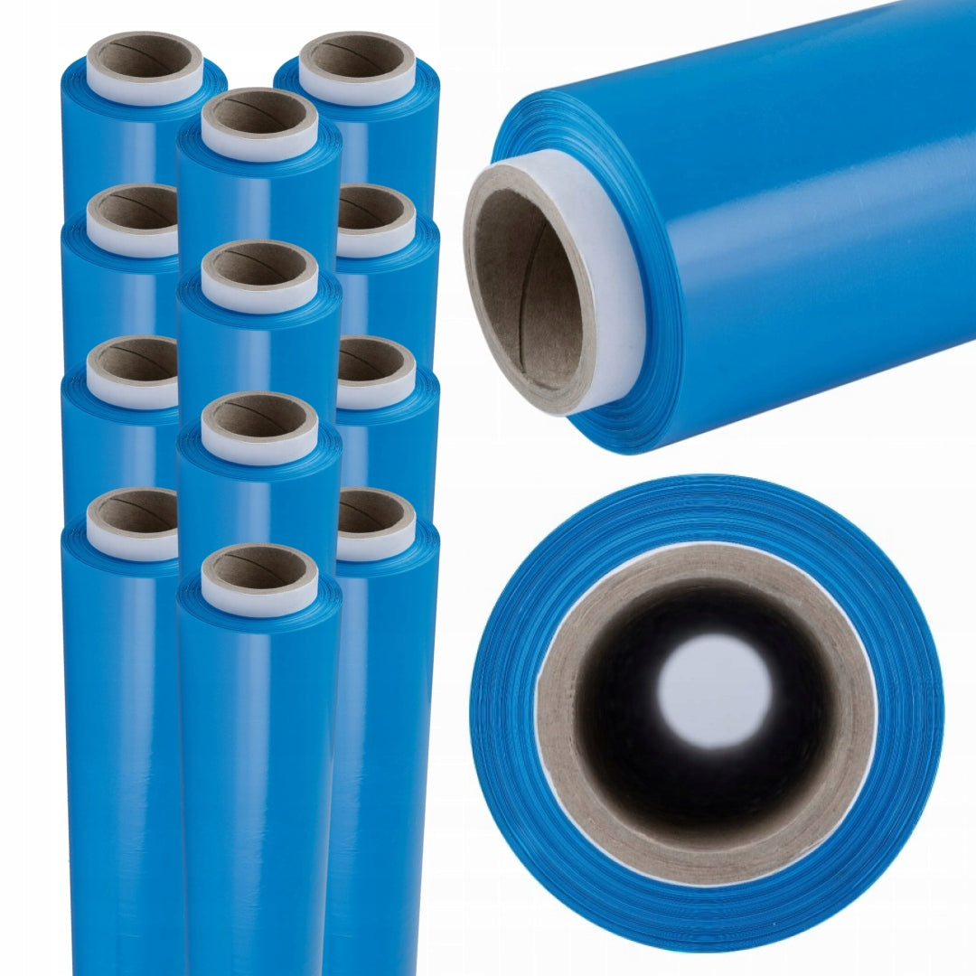12x HAND STRETCH FILM 2.0 KG BLUE PACKING SET