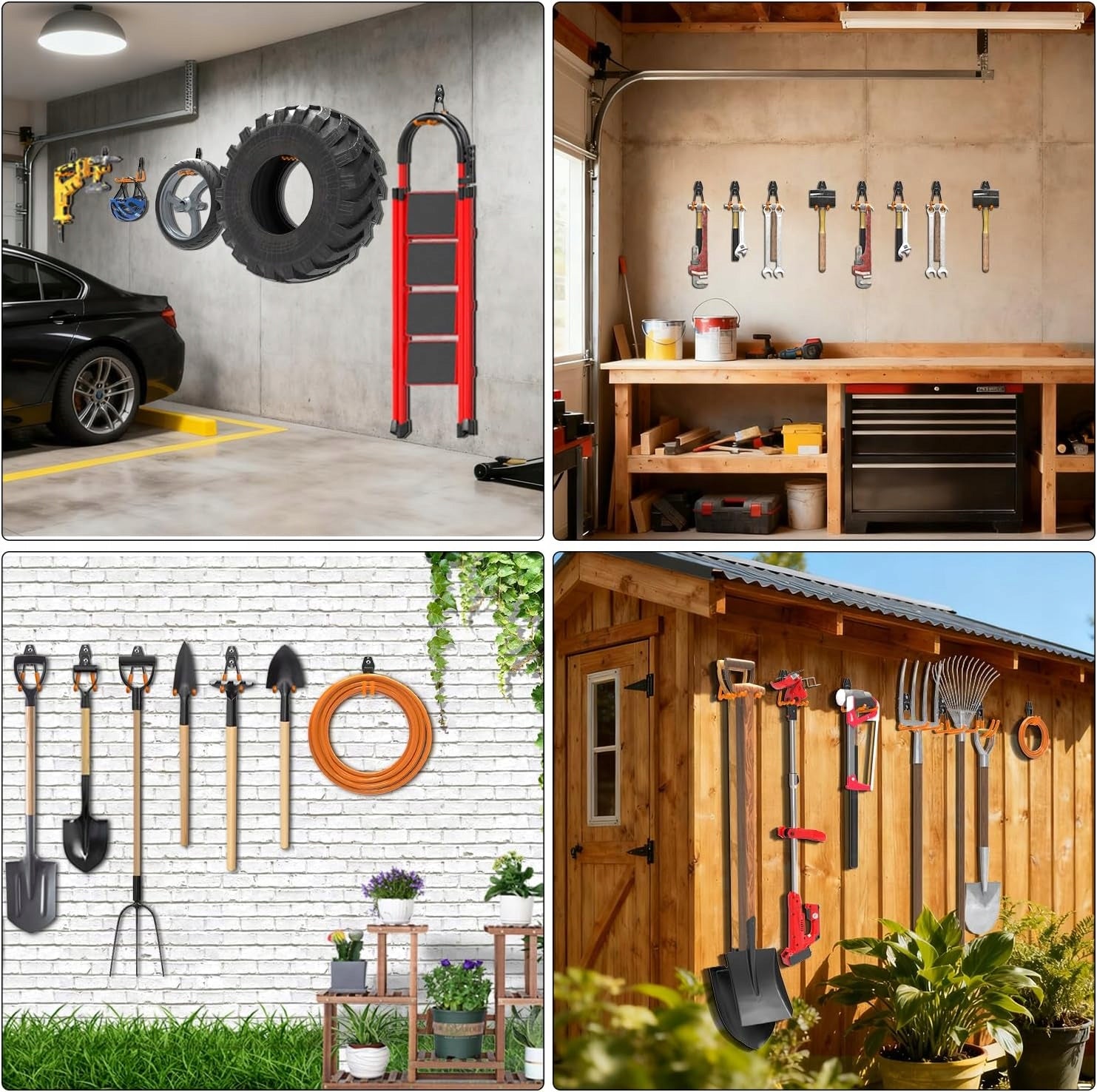 12x HANGER HOOK WALL MOUNT METAL FOR GARAGE WALL BIKE TOOLS Manufacturer code 5903991413116