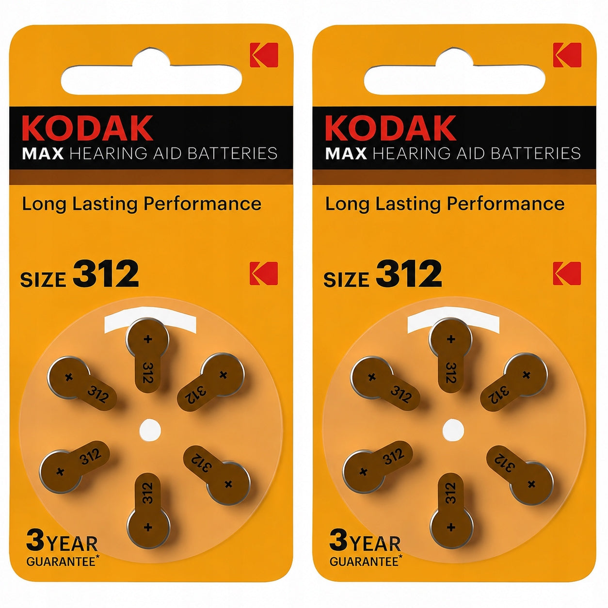12x KODAK 312 - battery for hearing aid, zinc-air