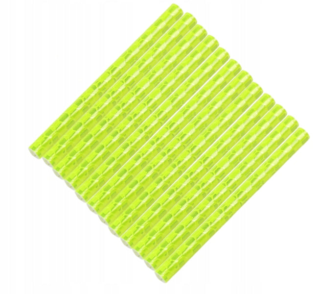 12x REFLECTIVE TUBES BICYCLE SPOKE REFLECTORS FOR BICYCLE SET YELLOW Brand no brand