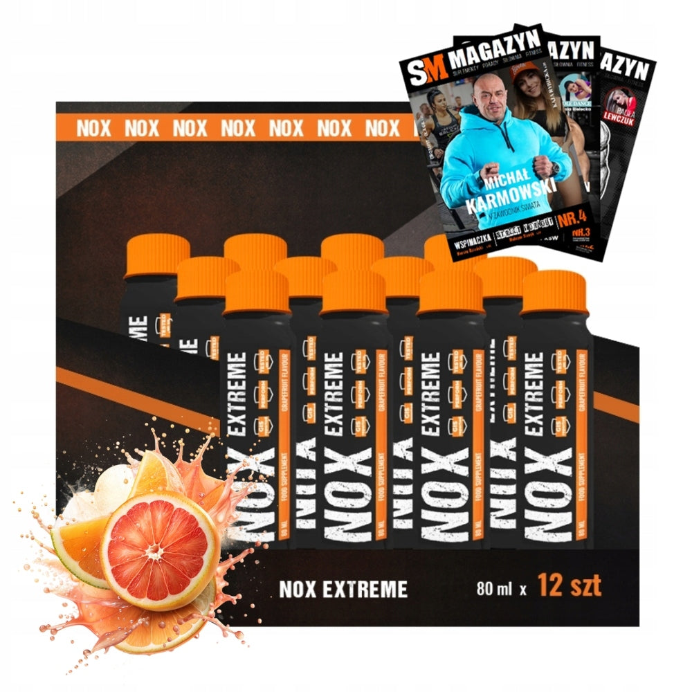 12x nowmax NOX EXTREME 80 ML SHOT PUMP STRENGTH ALANINE