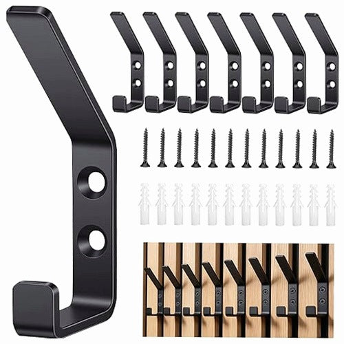 13 MM WALL HOOKS FOR ACOUSTIC PANELS STEEL SET OF 8