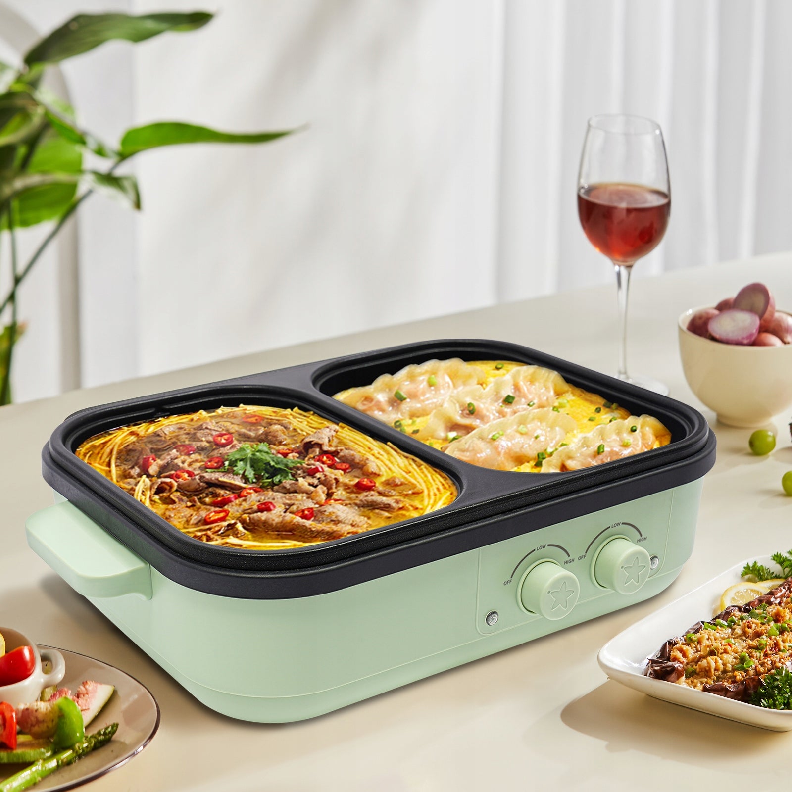 1300W Multi-Functional Electric Cooker with Grill and Steamer Manufacturer code s378