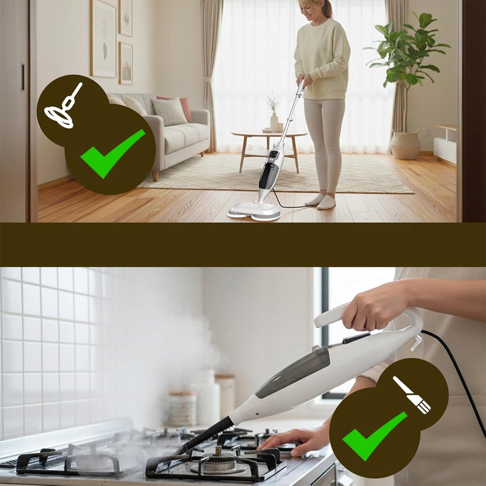 1300w Steam Cleaner With Interchangeable Overlays For Marble And Tiles Product weight with unit packaging 4.5 kg