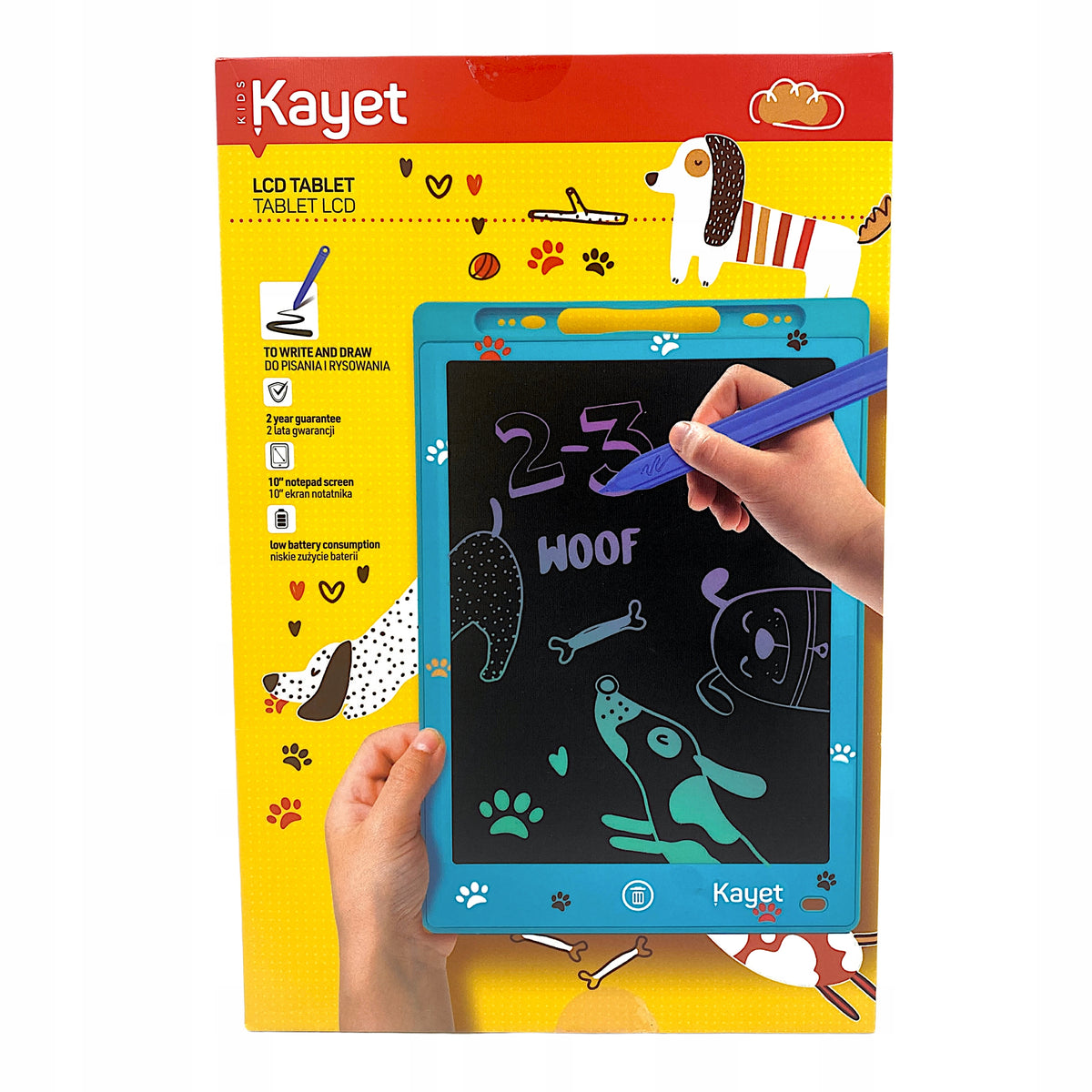134. KAYET LCD Tablet for writing and drawing 10” blue