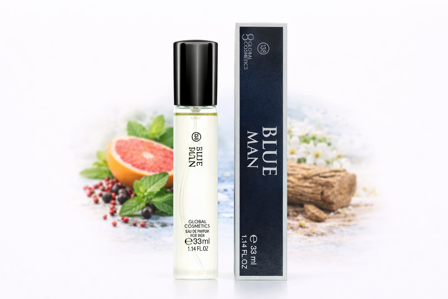 138 - BLUE MAN perfume 33ml - men's fragrance lasting pefumetka fresh woody