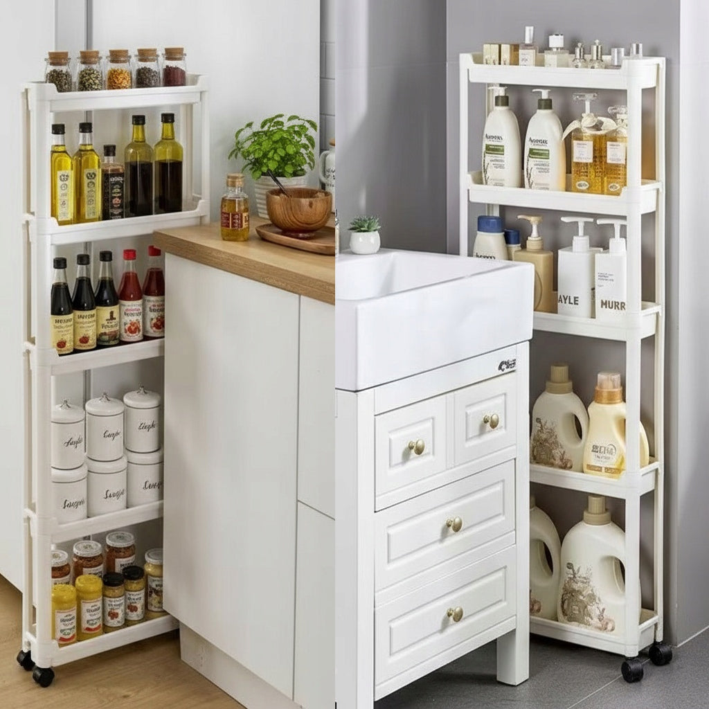 13CM WĄSKA PÓŁKA ŁAZIENKOWY SZAFKA REGAŁ KÓŁKACH MOBILNA KOSZYKI HACZYKAMI Manufacturer code 763932661090WĄSKA PÓŁKA REGAŁ ŁAZIENKOWY 13cm