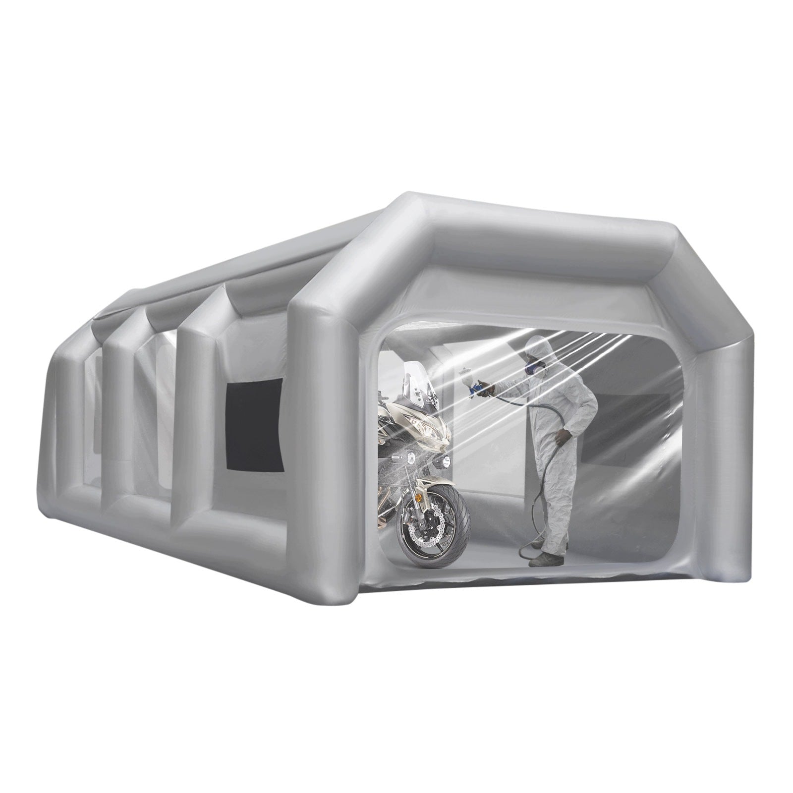 13ft Inflatable Spray Booth, Portable Spray Tent with Blower 4x2.5x2.2m Packaging status original