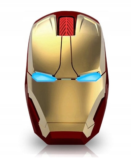 14.04.15 Gift IRON MAN Wireless Mouse Laser Optical Glowing Eyes