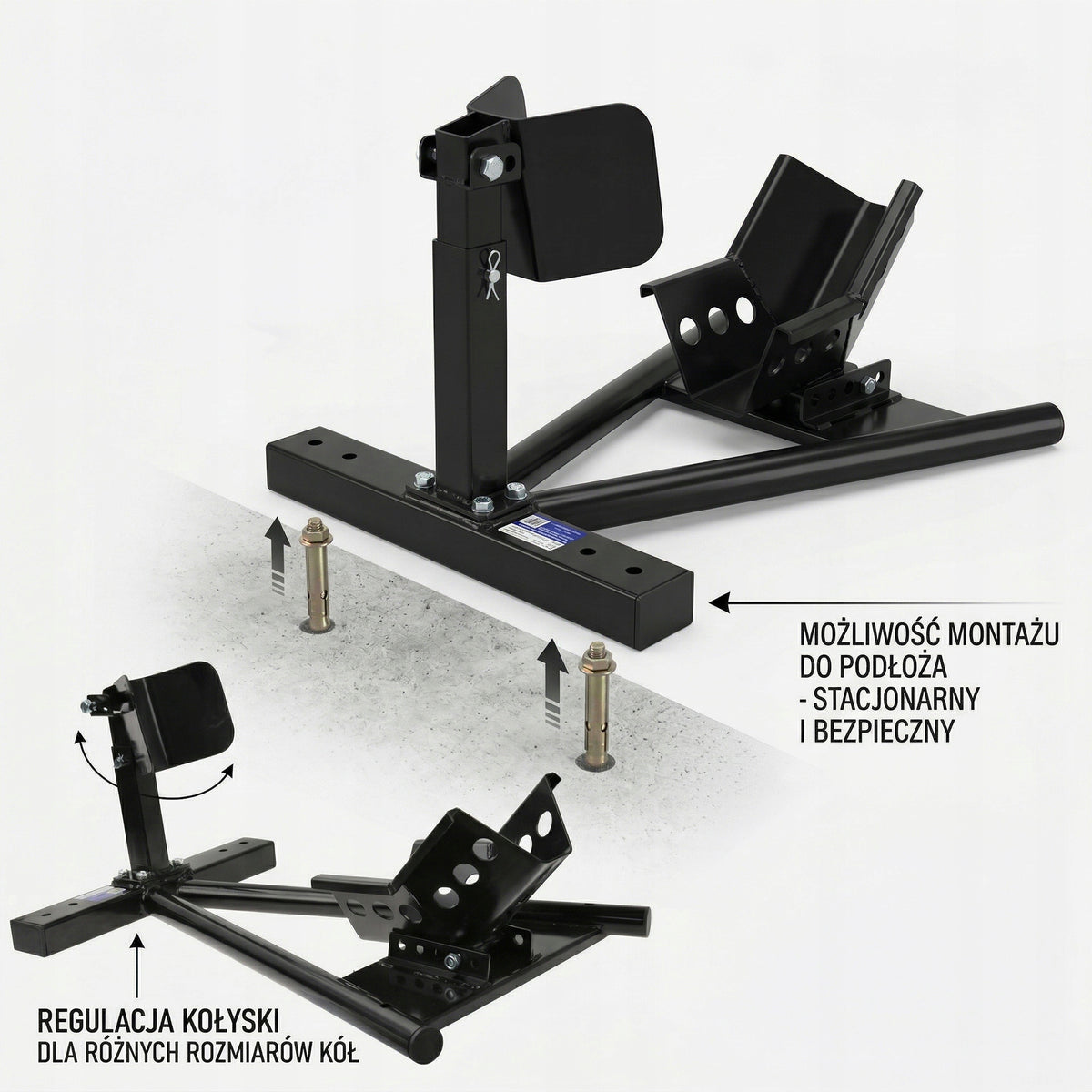 14 - 22" Adjustable Motorcycle Transport Stand for Motorcycle Transportation Manufacturer code GTM-001