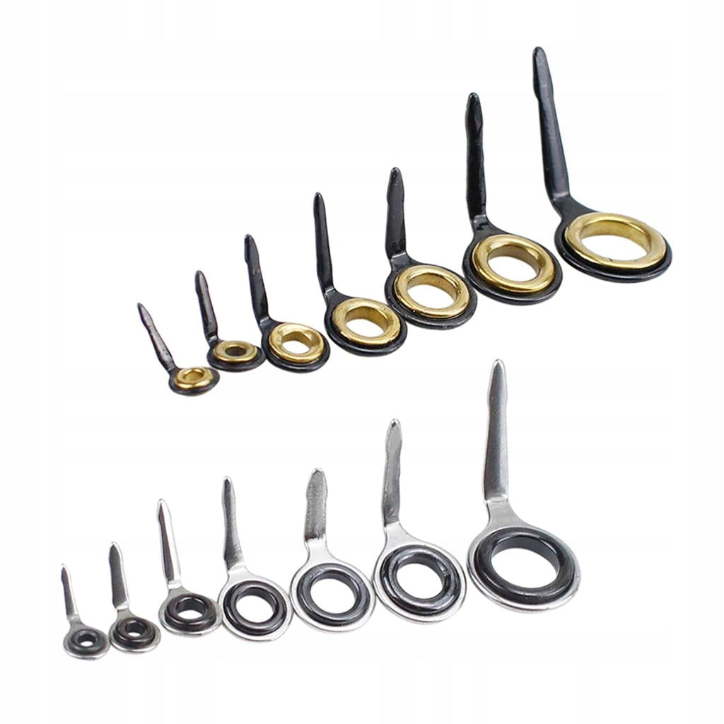 14 Pcs Stainless Steel Fishing Rod Guide Repair