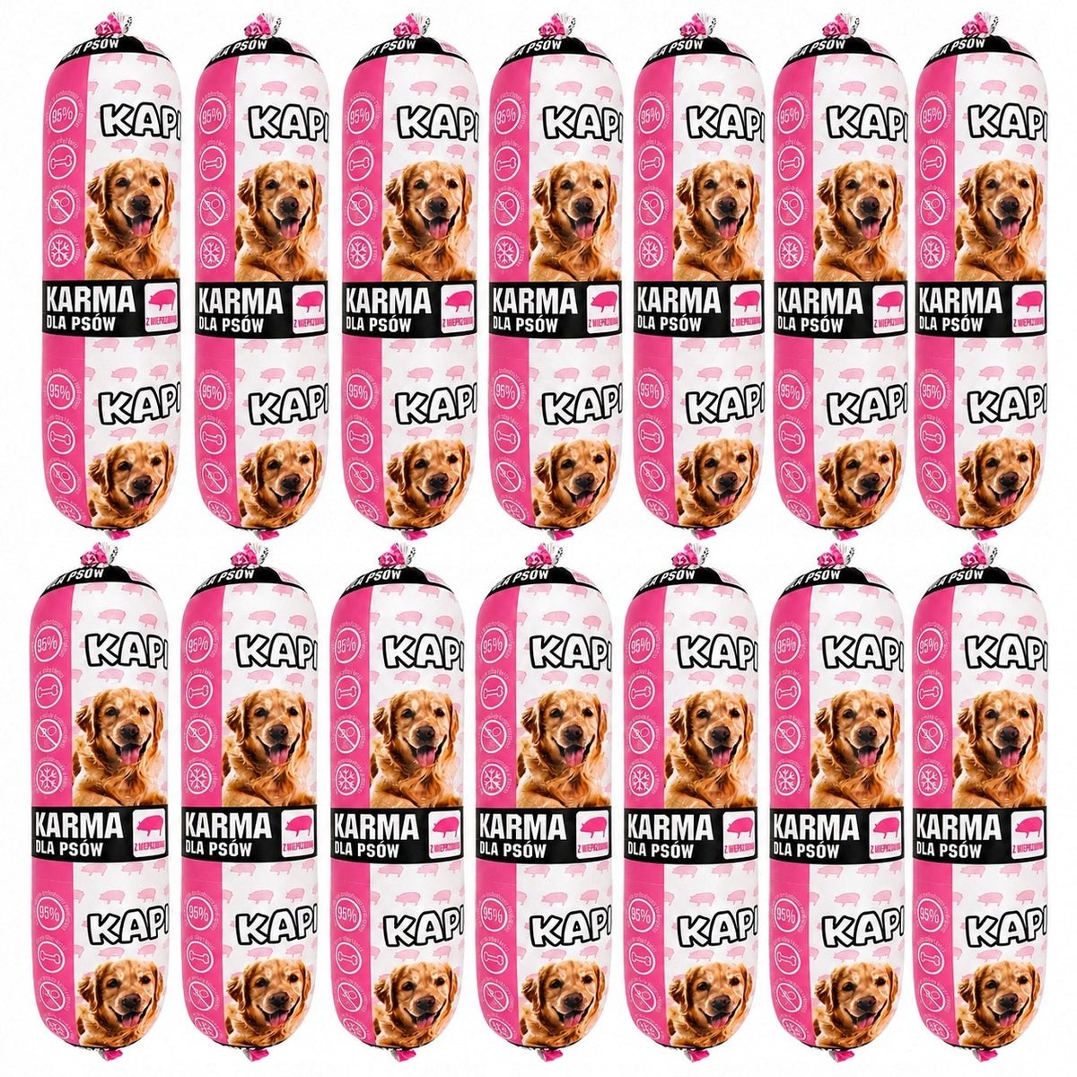 14 pcs DOG FOOD BAR KAPI MEAT 95% Premium Packaging status original