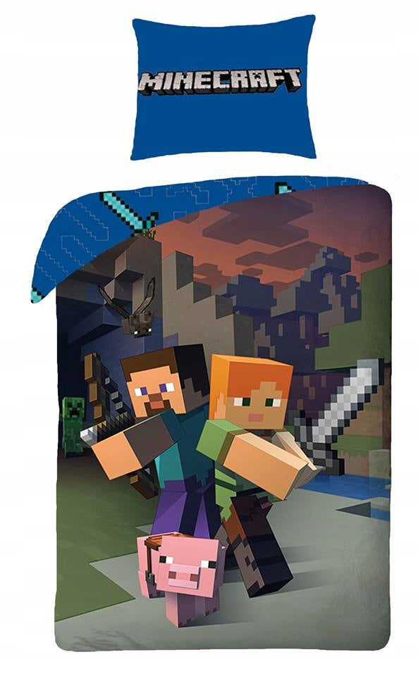 Kinderbettwäscheset Minecraft 140x200, 2-teilig 