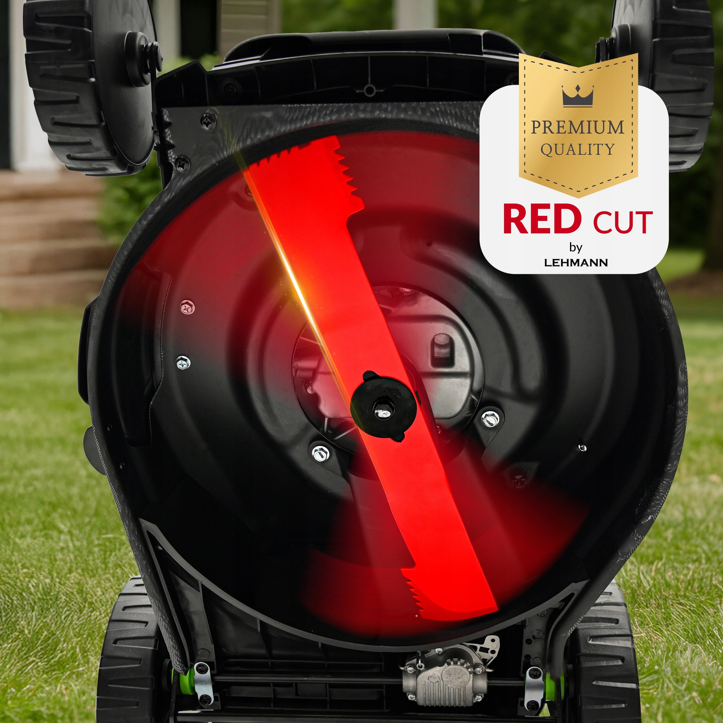 146CC DRIVEN PETROL LAWN MOWER LIGHT STRONG MANEUVERABLE 44CM + OIL Brand Lehmann