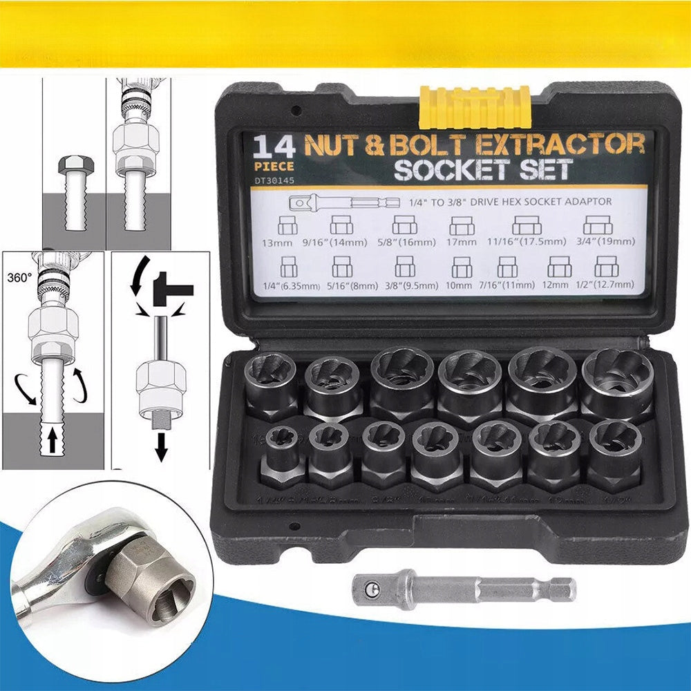 14PCS SCREWDRIVER CAPS 6.35-19MM REMOVAL RUSTED DAMAGED Manufacturer code HO-0214A1-WTS