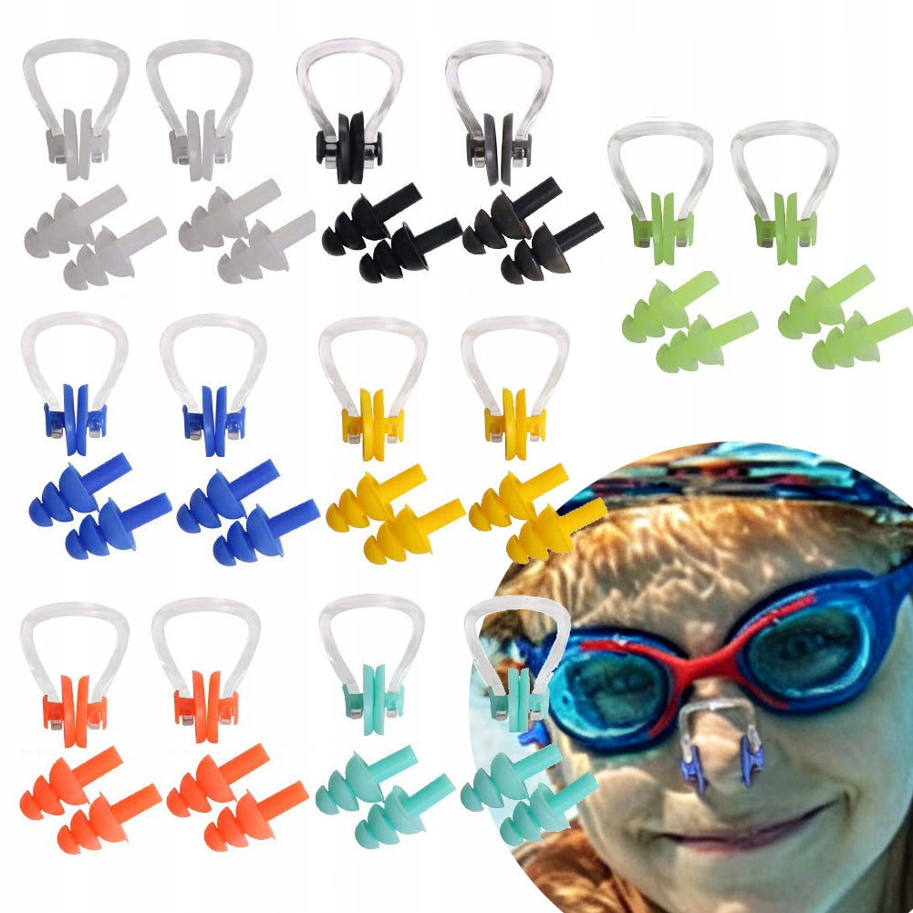 14x NOSE CLIPS WATERPROOF FOR SWIMMING SILICONE NOSE PLUGS 28pcs