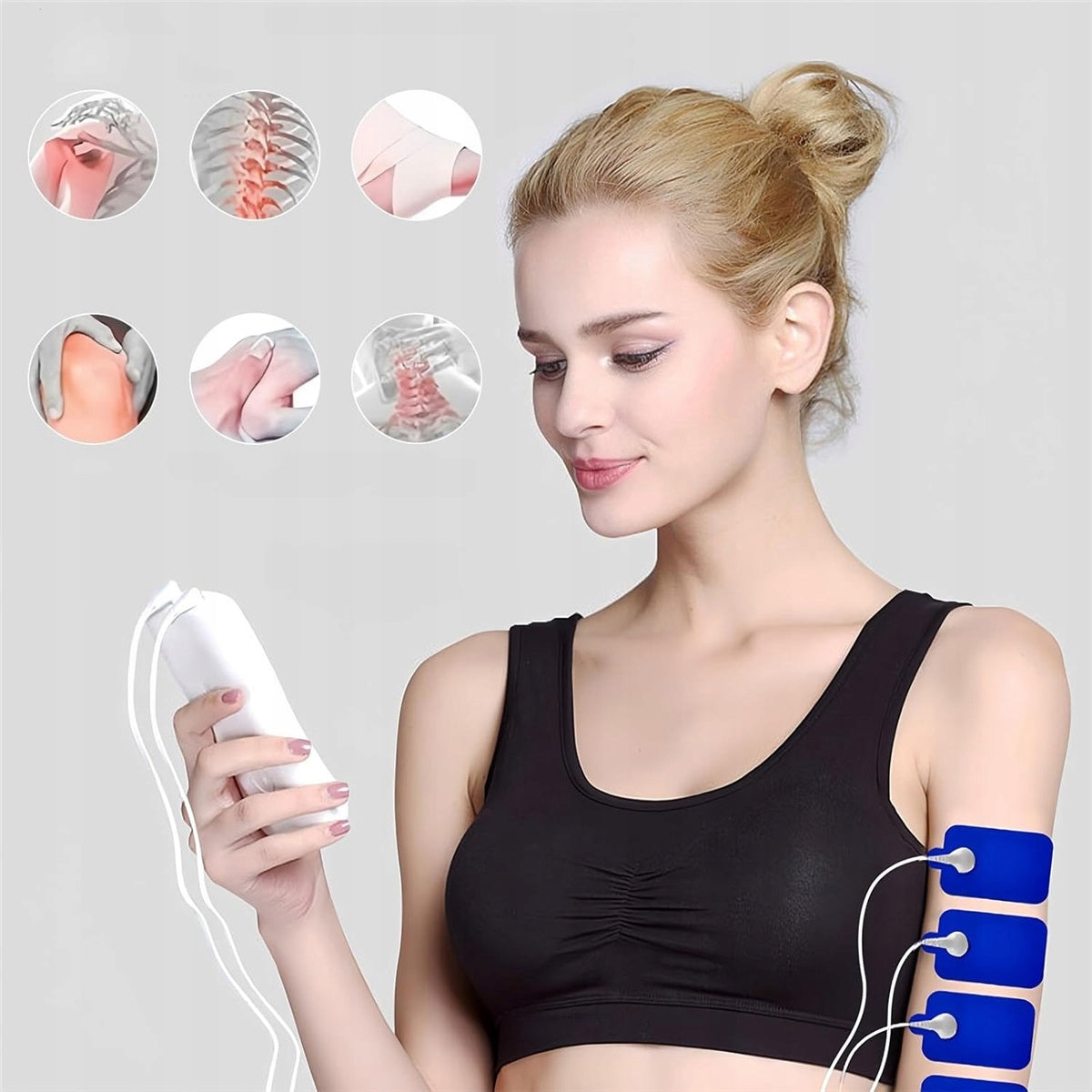 15 Levels TENS Massager 8 Modes with LCD Display for Feet Medical device no