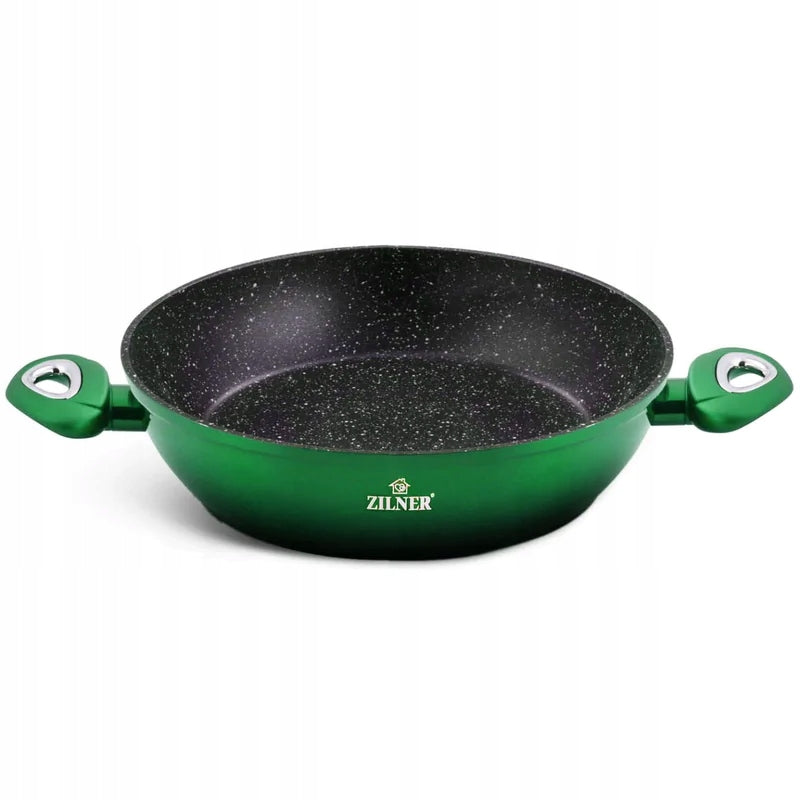 15-PIECE SET WITH MARBLED COATING ZILNER Additional information suitable for ceramic cooker suitable for electric cooker suitable for gas cooker suitable for induction cooker cover included