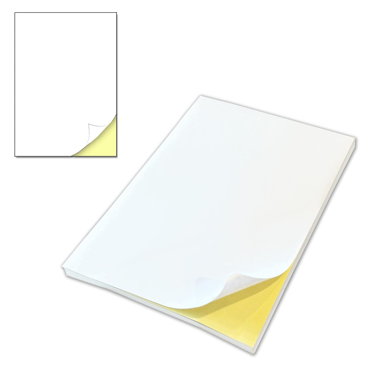 15 SHEETS - A4 SELF-ADHESIVE STICKER PAPER FOR HOME PRINTER